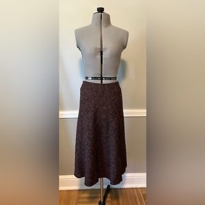 Rene Lezard Trumpet Skirt in Brown Multi Tweed Size 36/US 8
